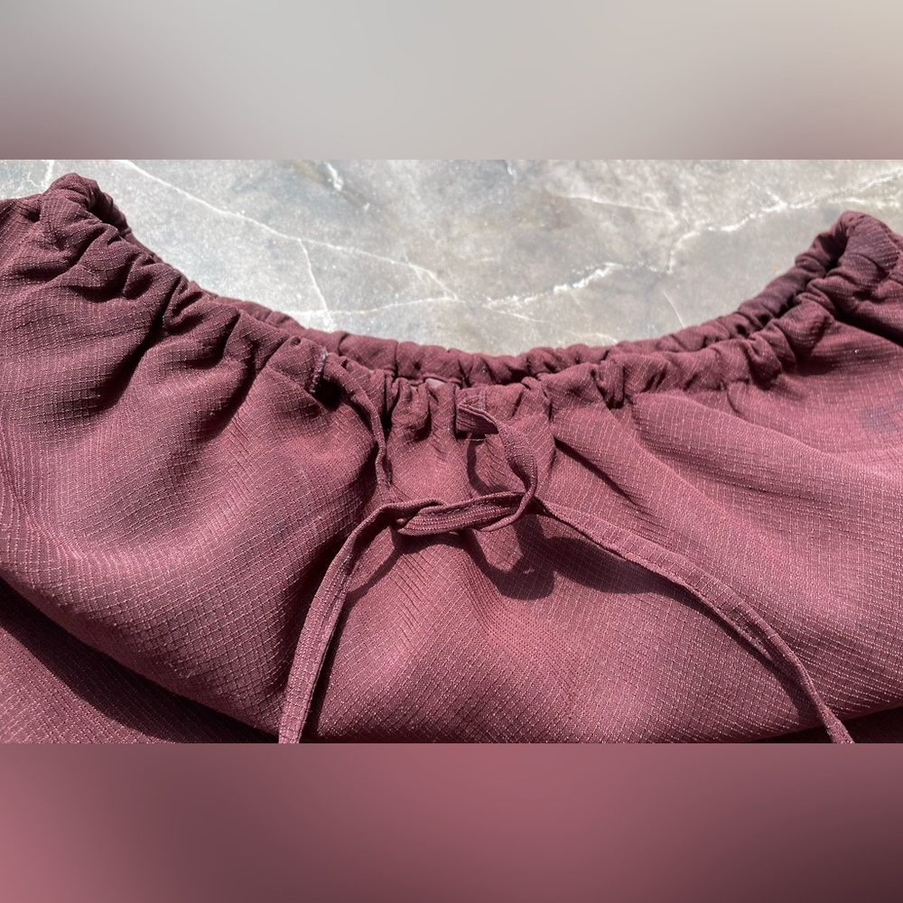Vintage Deep Maroon skirt - Picture 6 of 7